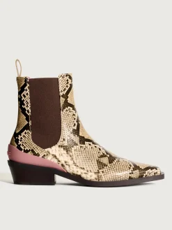 Damen HOFF Stiefel Und Stiefeletten-COWBOY-STIEFELETTE RODEO BEIGE