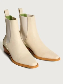 Damen HOFF Stiefel Und Stiefeletten-COWBOY-STIEFELETTE RODEO OFF WHITE