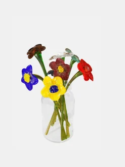 Damen/Herren HOFF Deko|Deko-MOUTHBLOWN CRYSTAL FLOWER YELLOW