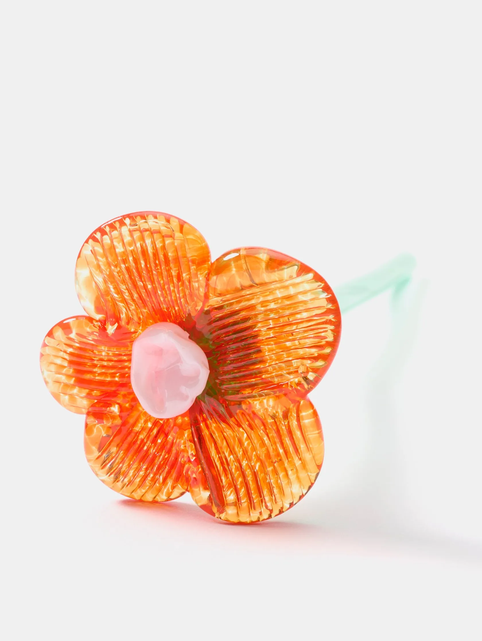 Damen/Herren HOFF Deko|Deko-MOUTHBLOWN CRYSTAL FLOWER ORANGE