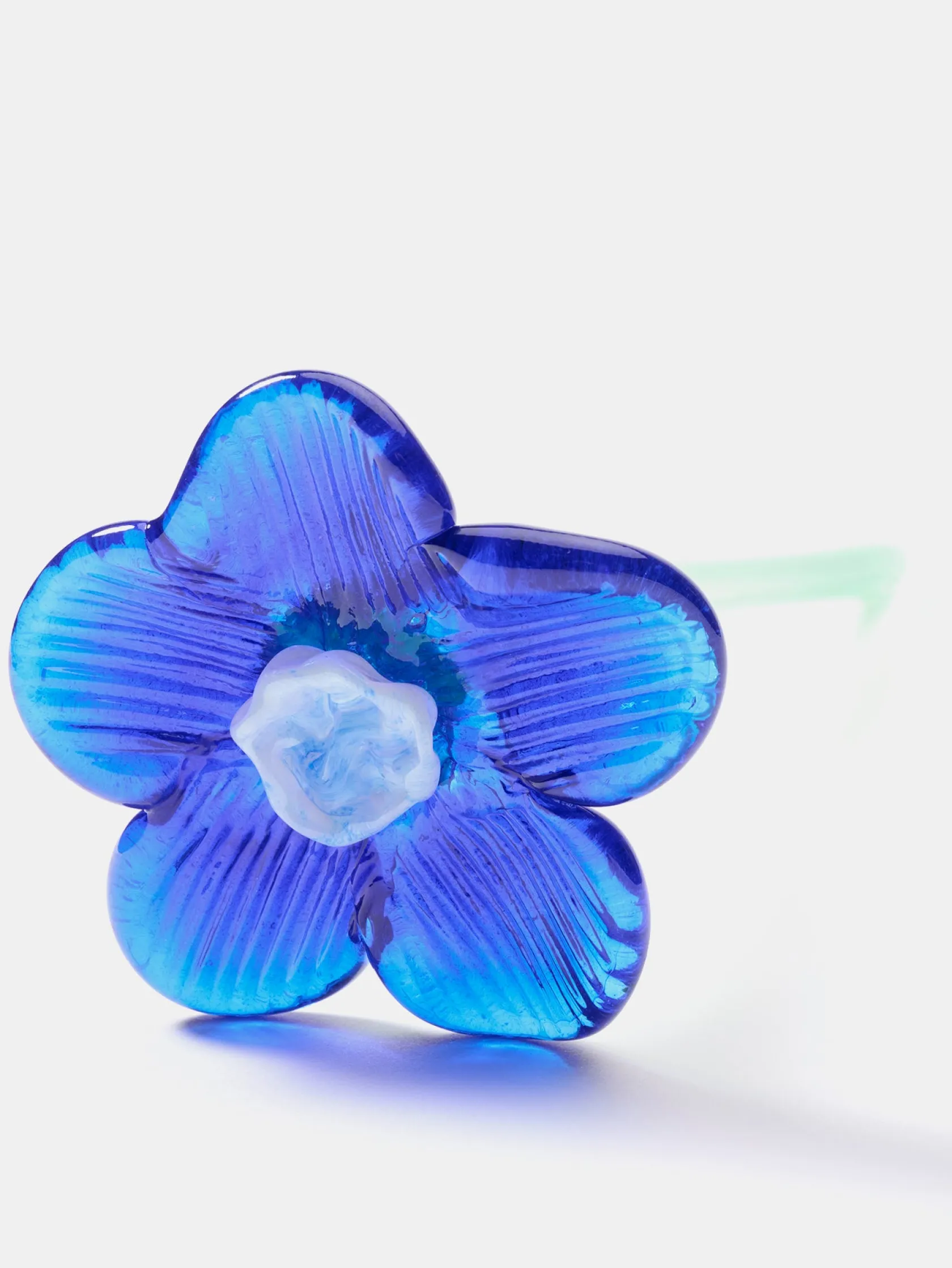 Damen/Herren HOFF Deko|Deko-MOUTHBLOWN CRYSTAL FLOWER BLUE