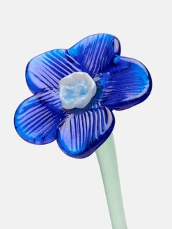 Damen/Herren HOFF Deko|Deko-MOUTHBLOWN CRYSTAL FLOWER BLUE