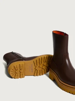 Damen HOFF Stiefel Und Stiefeletten-OFFICE BRAUN LEDERSTIEFEL