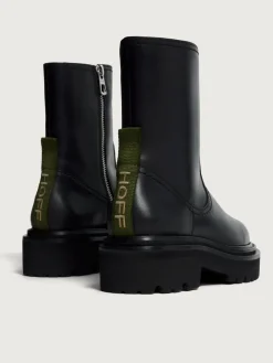 Damen HOFF Stiefel Und Stiefeletten-OFFICE SCHWARZER LEDERSTIEFEL